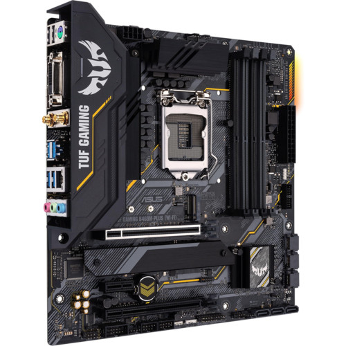 Материнская плата ASUS TUF GAMING B460M-PLUS (WI-FI), LGA1200, B460, 4*DDR4, DP,DVI,HDMI, CrossFireX, SATA3,RAID, Audio, Gb LAN, USB 3.2*6, USB 2.0*6, COM*1 , mATX TUF GAMING B460M-PLUS (WI-FI) TUF GAMING B460M-PLUS (WI-FI)
