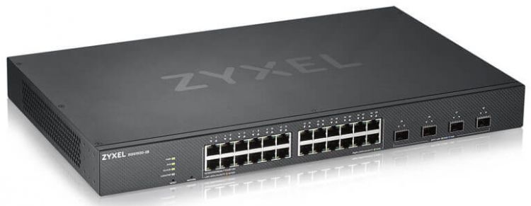 Коммутатор Zyxel XGS1930-28 Hybrid Smart L2+ switch Nebula Flex, 24xGE, 4xSFP+, silent (fanless), Standalone / cloud management XGS1930-28-EU0101F XGS1930-28-EU0101F