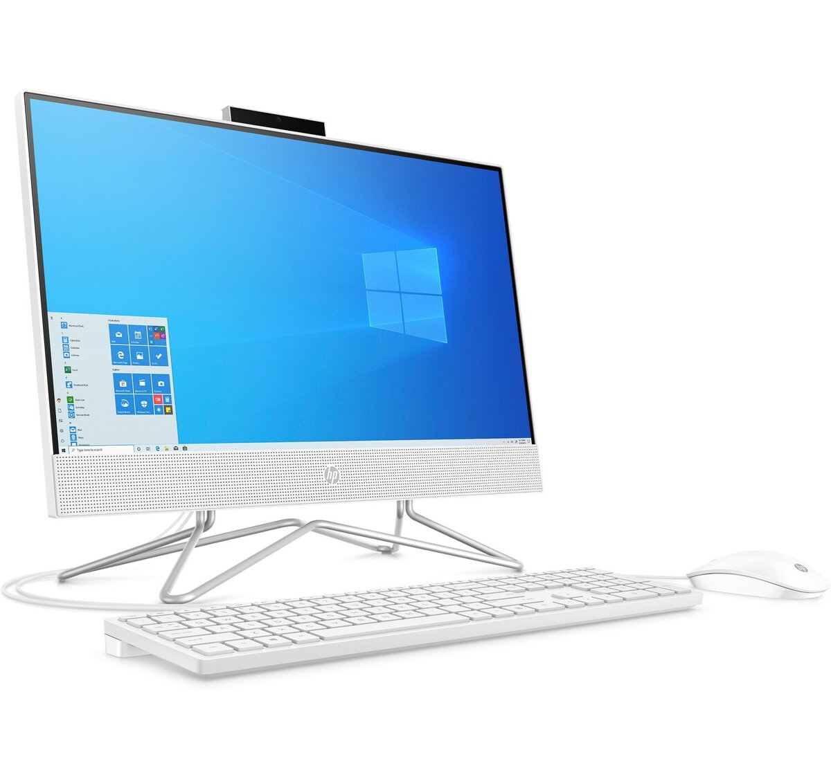 Моноблок HP 22-df0015ur NT 21.5" FHD(1920x1080) Pentium J5040, 8GB DDR4 2400 (1x8GB), HDD 1Tb, Intel Internal Graphics, noDVD, kbd&mouse wired, HD Webcam, Snow White, FreeDos, 1Y Wty 14P54EA 14P54EA