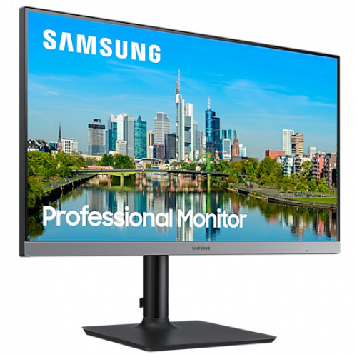 Монитор Samsung 24" F24T650FYR черный IPS LED 5ms 16:9 DVI HDMI матовая HAS Pivot 250cd 178гр/178гр 1920x1080 DisplayPort FHD USB 5.3кг LF24T650FYRXEN LF24T650FYRXEN