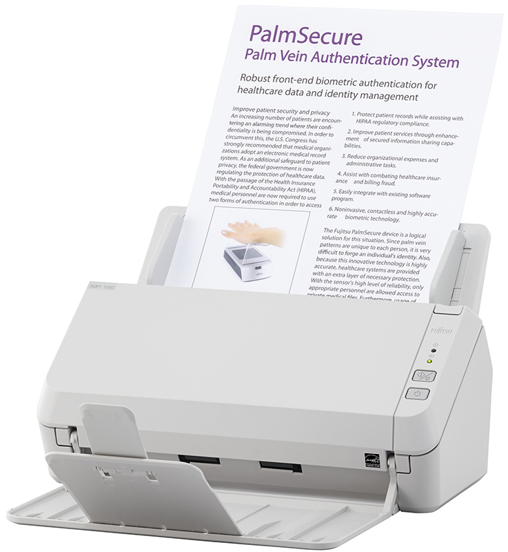Сканер Fujitsu SP-1120 двухсторонний, 20 стр./мин, ADF 50, USB 2.0, A4, нагрузка 1500 стр./день PA03708-B001 PA03708-B001
