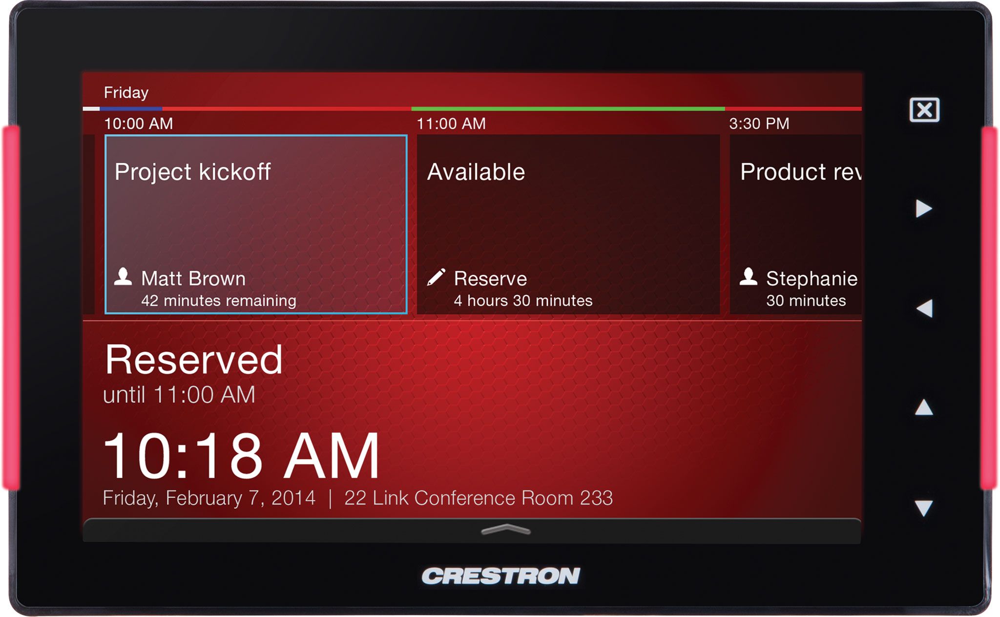 Панель управления Crestron 7” Room Scheduling Touch Screen, Black Smooth TSS-752-B-S TSS-752-B-S #4