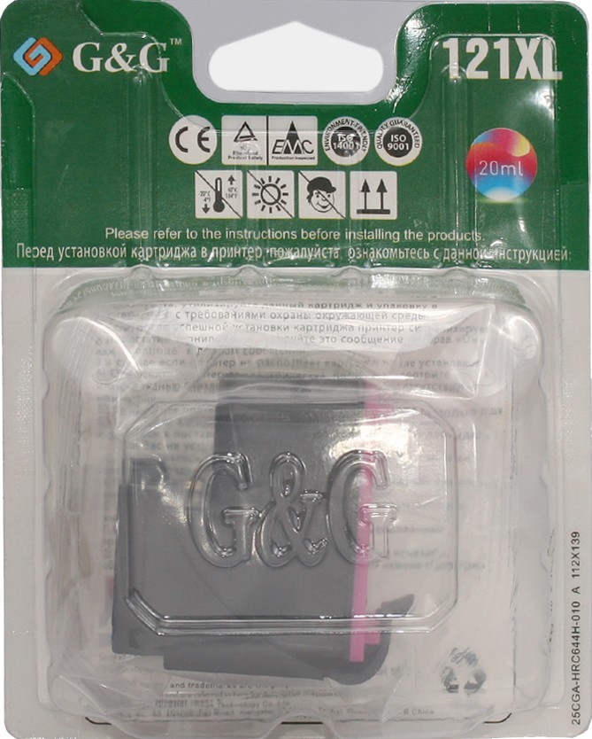 Картридж G&G струйный цветной 21XL для HP DJ D2530/D2500/D2560/D2600/D2660/F4274/F4275 NH-CC644HE NH-CC644HE