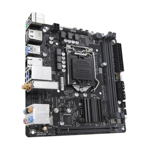 Материнская плата Gigabyte , Socket 1151, Intel®B360, 2xDDR4-2666, HDMI+HDMI, 1xPCI-Ex16, 4xSATA3, 1xM.2, 8 Ch Audio, 2xGLan, Wi-Fi 802.11, (2+2)xUSB2.0, (4+2)xUSB3.1, Mini-ITX, RTL B360N WIFI B360N WIFI