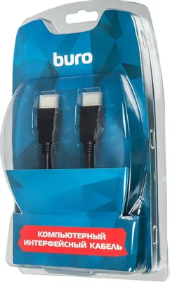 Кабель Buro аудио-видео HDMI (m)/HDMI (m) 3м. Позолоченные контакты черный BHP RET HDMI30-2 BHP RET HDMI30-2