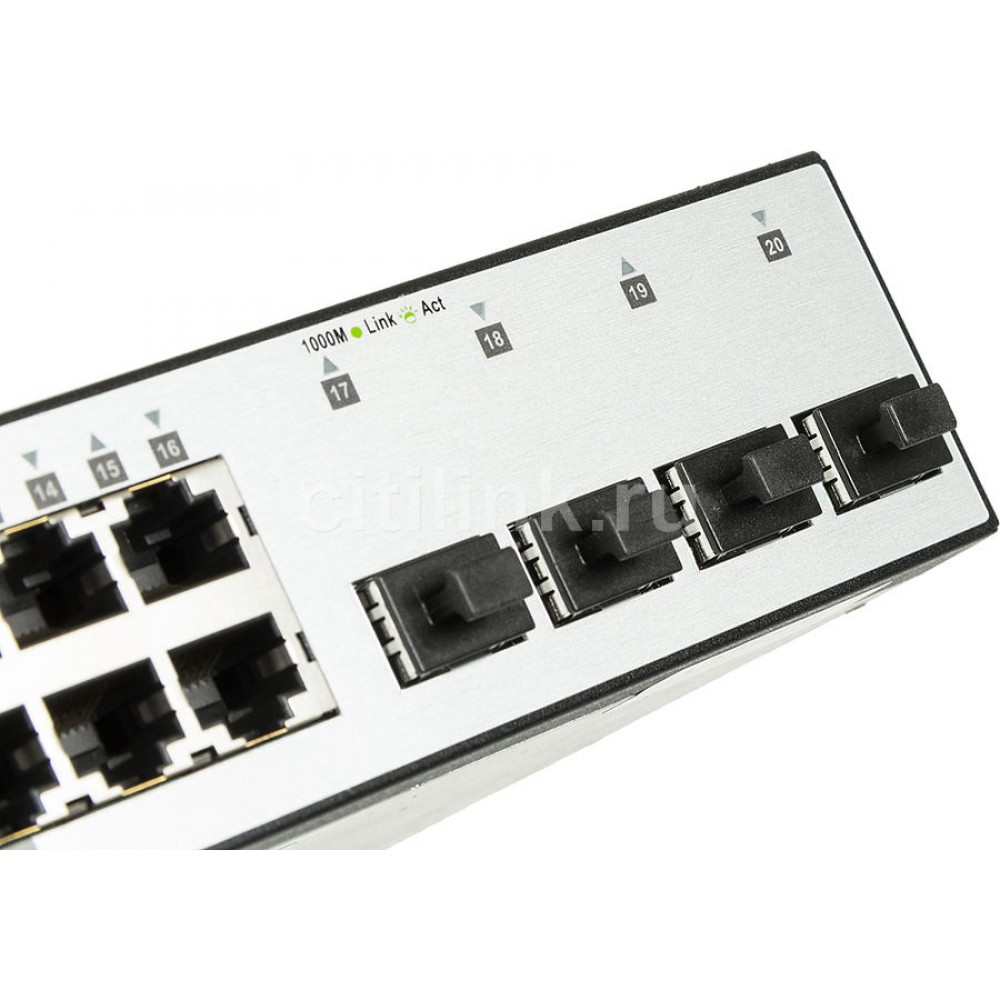Коммутатор D-Link L2 Managed Switch with 16 10/100/1000Base-T ports and 4 1000Base-X SFP ports DGS-1210-20/ME/A1A DGS-1210-20/ME/A1A