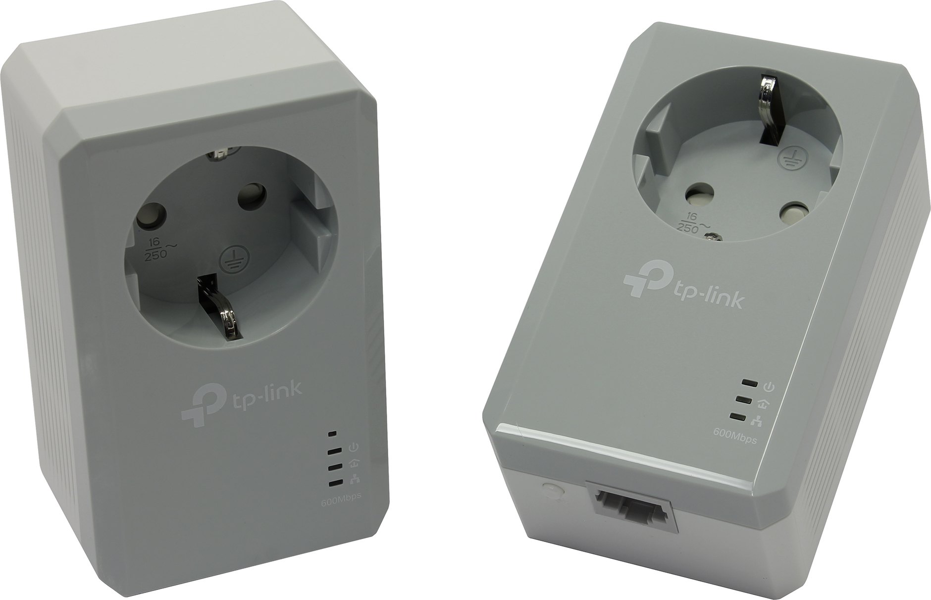 Адаптер TP-Link AV600, 600 Мбит/с Powerline, 100 Мбит/с Ethernet, HomePlug AV, 2 устройства в комплекте TL-PA4010PKIT TL-PA4010PKIT
