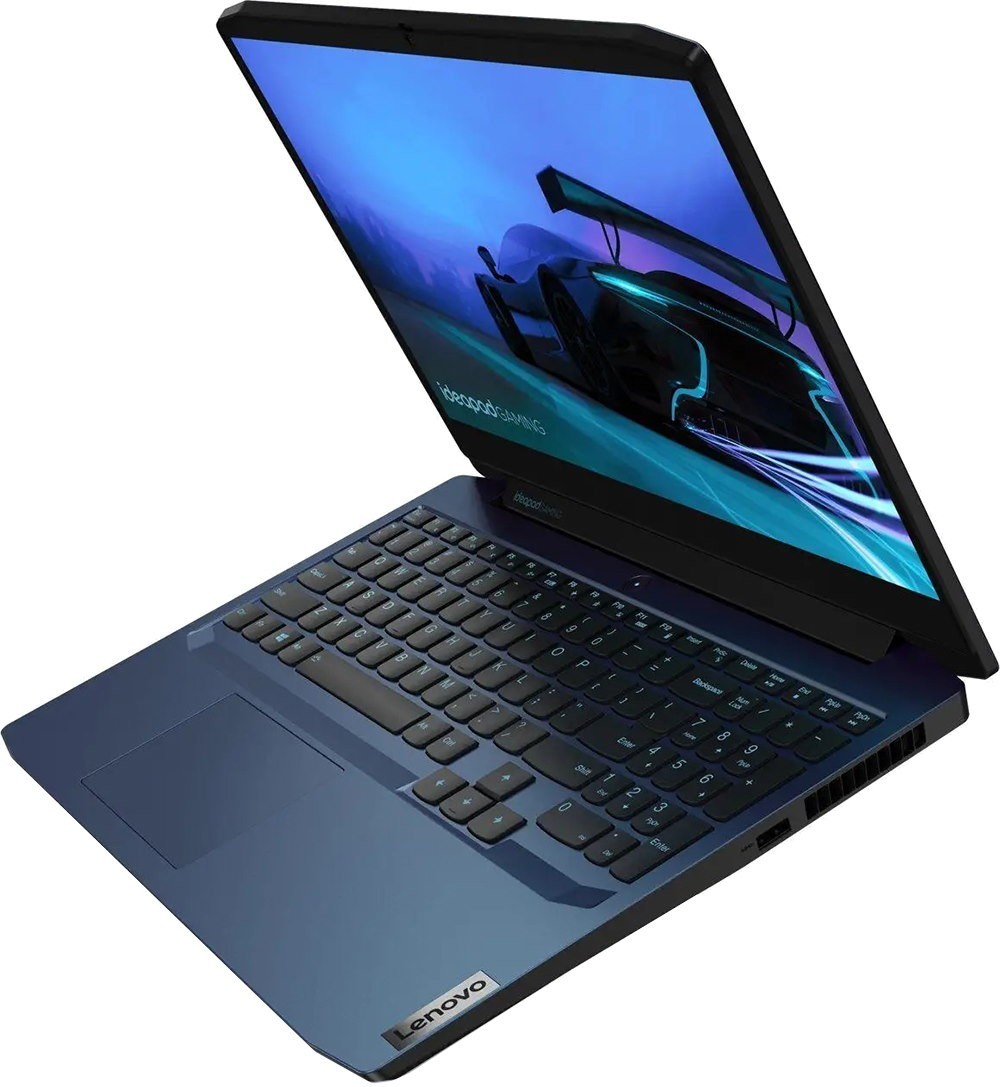 Ноутбук Lenovo Gaming3 15ARH05 15.6" FHD,AMD Ryzen5 4600H,16Gb,256Gb SSD,1650GTX 4Gb,NoOs,blue () 82EY009KRK 82EY009KRK