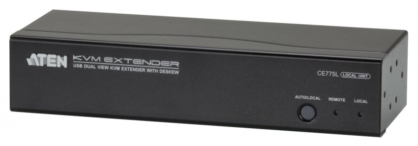 Удлинитель ATEN 2xSVGA+KBD&MOUSE USB+AUDIO+RS232, 300 м., 1xUTP Cat5e, с KVM-шнуром USB 1.8м., Б.П.220> 5.3V CE775-AT-G CE775-AT-G
