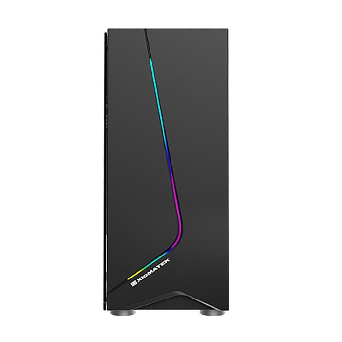 Корпус Xigmatek Eros ATX, USB3.0x1+USB2.0x1, Rainbow LED FrontPanel, Left Tempered Glass, Rear SYNC XCR120 Fan EN43378 EN43378