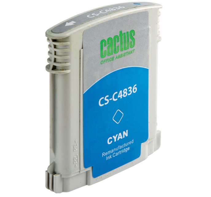 Картридж Cactus струйный CS-C4836 №11 голубой для HP BIJ 1000/1100/1200/2200/2300/2600/2800 (29мл) CS-C4836 CS-C4836