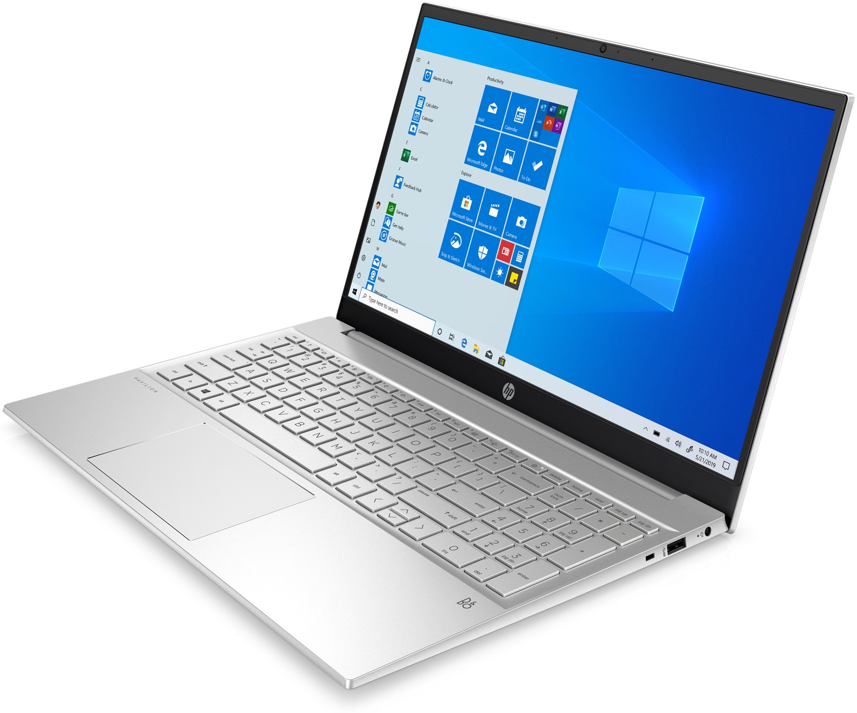 Ноутбук HP Pavilion 15-eh0030ur Silver 15.6" {FHD TS Ryzen 5 4500U/8Gb/512Gb SSD/W10} 2Y4F1EA 2Y4F1EA
