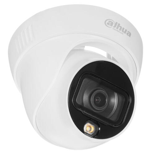 HDCVI-видеокамера Dahua DH-HAC-HDW1239TLP-LED-0360B уличная купольная Full-color Starlight 2Mп; 1/2.8” CMOS; объектив 3.6мм; чувствительность 0.005лк@F1.6; DH-HAC-HDW1239TLP-LED-0360B DH-HAC-HDW1239TLP-LED-0360B