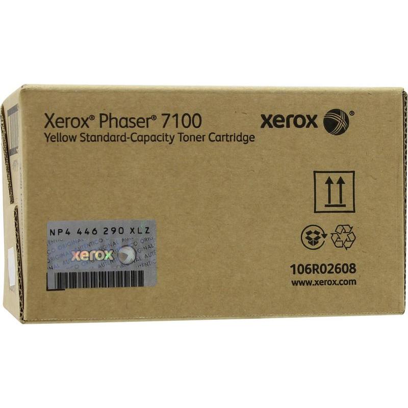 Тонер Картридж Xerox 106R02608 желтый для Xerox Phaser 7100 (4500стр.)(106R02608) 106R02608 #1