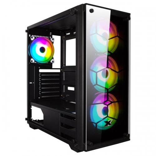 Корпус Xigmatek Venom X E-ATX, USB3.0x1+USB2.0x2, Front & Left TG,Front 3xCX120 & Rear 1xCX120 Fans EN41756 EN41756