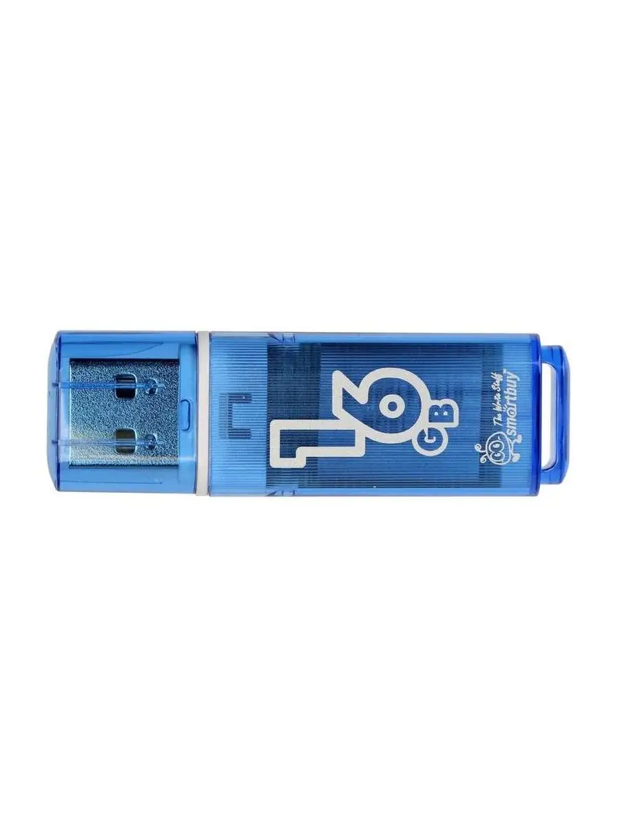 Флеш накопитель Smartbuy USB Drive 16Gb Glossy series Blue SB16GBGS-B SB16GBGS-B