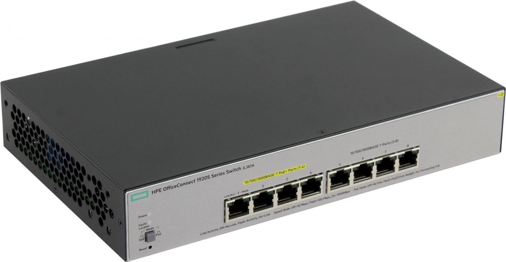 Коммутатор HPE 1920S 8G PPoE+ 65W Switch JL383A JL383A