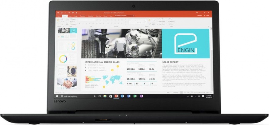 Ноутбук Lenovo V110-17ISK Core i3 6006U/4Gb/1Tb/DVD-RW/Intel HD Graphics 520/17.3"/HD+ (1600x900)/Windows 10/grey/WiFi/BT 80VM000RRK