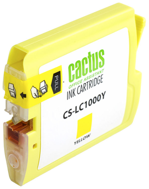 Картридж Cactus струйный CS-LC1000Y желтый для Brother DCP 130C/330С/MFC-240C/5460CN (20мл) CS-LC1000Y CS-LC1000Y