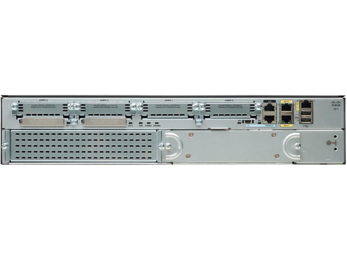 Маршрутизатор Cisco 2911 Security Bundle w/SEC license PAK CISCO2911R-SEC/K9 CISCO2911R-SEC/K9