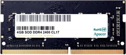 Модуль памяти Apacer 4GB DDR4 2400 SO DIMM Non-ECC, CL17, 1.2V, AS04GGB24CETBGH, Retail (903082) ES.04G2T.KFH ES.04G2T.KFH