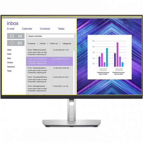 Монитор Dell 27" S/BK ( IPS; 16:9; 350cd/m2; 1000:1; 8ms; 2560x1440x60Hz;DP;DPout;HDMI; USB-C; 4xUSB;RJ45;Tilt;Swiv;HAS;Pivot;VESA) P2723DE P2723DE #1