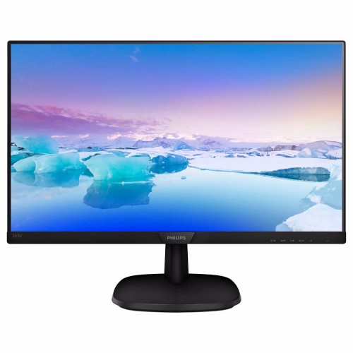 Монитор Philips 23.8" 243V7QSB (00/01) черный IPS 1920x1080 75Hz 8bit(6bit+FRC) 5ms 178/178 250cd 1000:1 D-Sub DVI AudioOut VESA 243V7QSB/00 243V7QSB/00