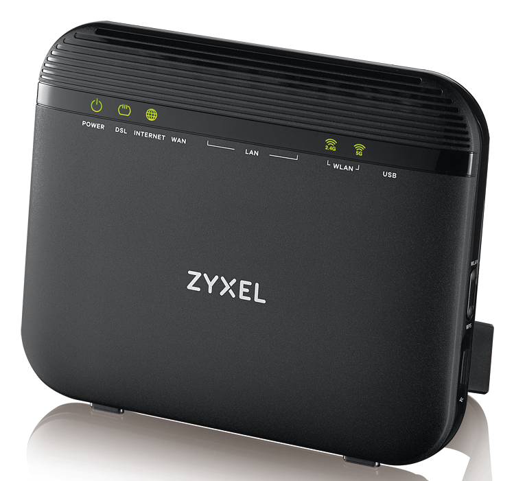 Маршрутизатор Zyxel VMG3625-T20A Dual Band Wireless AC/N VDSL2 Combo WAN Gigabit Gateway VDSL2 profile 17a over POTS Gateway, GbE WAN, 4GbE LAN, 1 USB 2.0, WiFi 11n VMG3625-T20A-EU01V1F VMG3625-T20A-EU01V1F