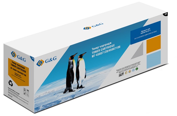 Тонер-картридж G&G для Oki B412/432/512 MB472/492/562 (7000 стр) NT-45807120 NT-45807120