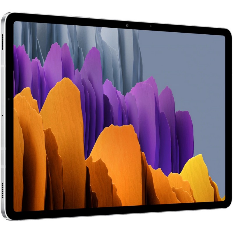 Планшетный компьютер Samsung Galaxy Tab S7 SM-T870 Snapdragon 865 Plus (3.1) 8C/RAM6Gb/ROM128Gb 11" WQXGA 2560x1600/Android 10.0/серебристый/13Mpix/8Mpix/BT/WiFi/Touch/microSD 1Tb/8000mAh SM-T870NZSASER SM-T870NZSASER
