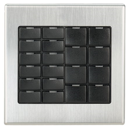 Панель управления Crestron 2-Gang Faceplate for CNX-B Designer Keypads, Black Textured B-G2-FPB B-G2-FPB