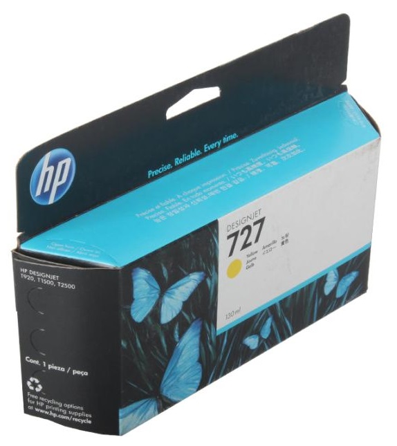 Картридж HP 727 Yellow для DesignJet T930/T1530/T1530PS/T2530/T2530PS 300-ml F9J78A F9J78A