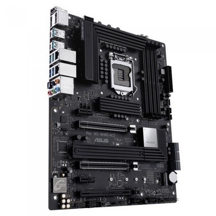 Материнская плата ASUS PRO WS W480-ACE LGA1200 ATX 4xDDR4 3xPCIEx16 2xPCIEx1 2xM.2 HDMI 2xDP 2xUSBC 2.5GLAN RTL {10} 90MB1310-M0EAY0 90MB1310-M0EAY0
