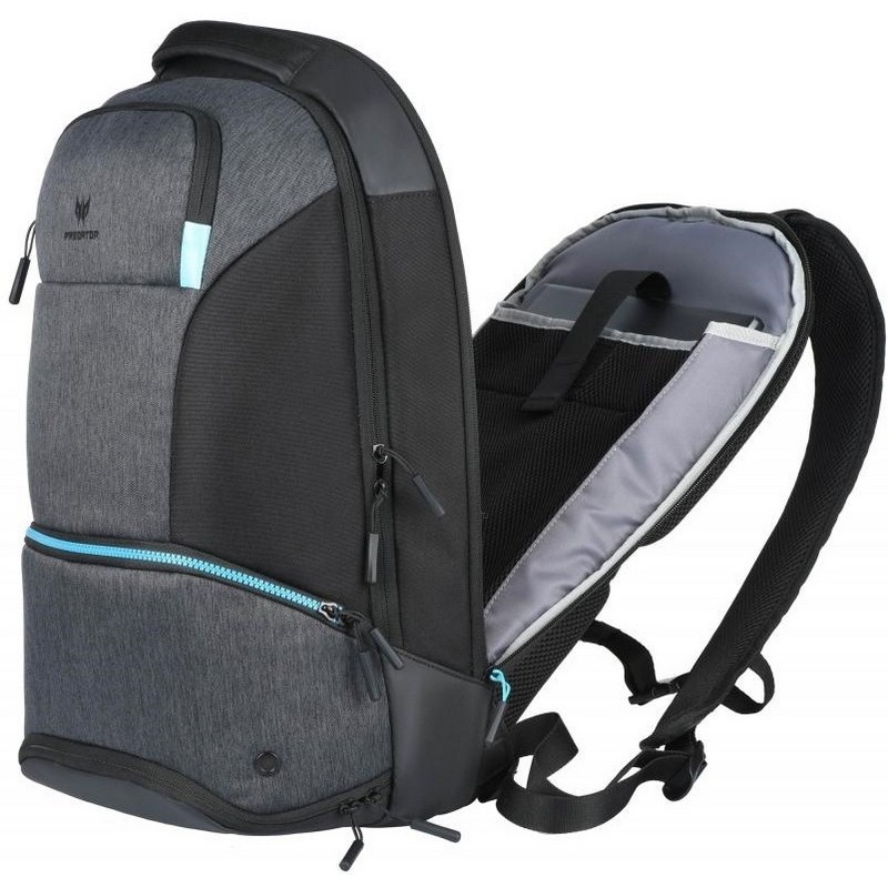 Рюкзак Acer для ноутбука 15.6" Predator Hybrid черный/серый/синий полиэстер NP.BAG1A.291 NP.BAG1A.291