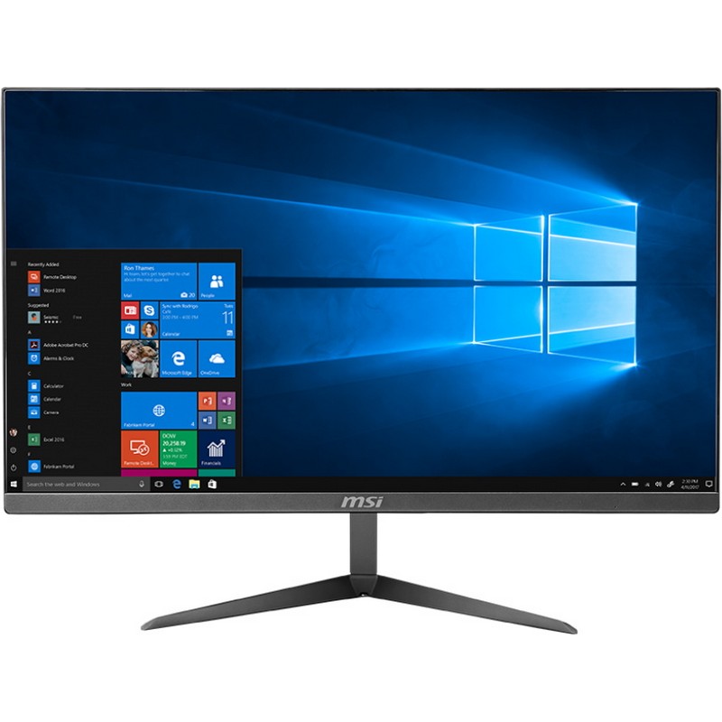 Моноблок MSI Pro 24X 10M-248RU 23.8" Full HD i5 10210U (1.6)/8Gb/SSD256Gb/Windows 10 Professional/2xGbitEth/WiFi/BT/90W/клавиатура/мышь/серебристый 1920x1080 9S6-AEC213-422 9S6-AEC213-422