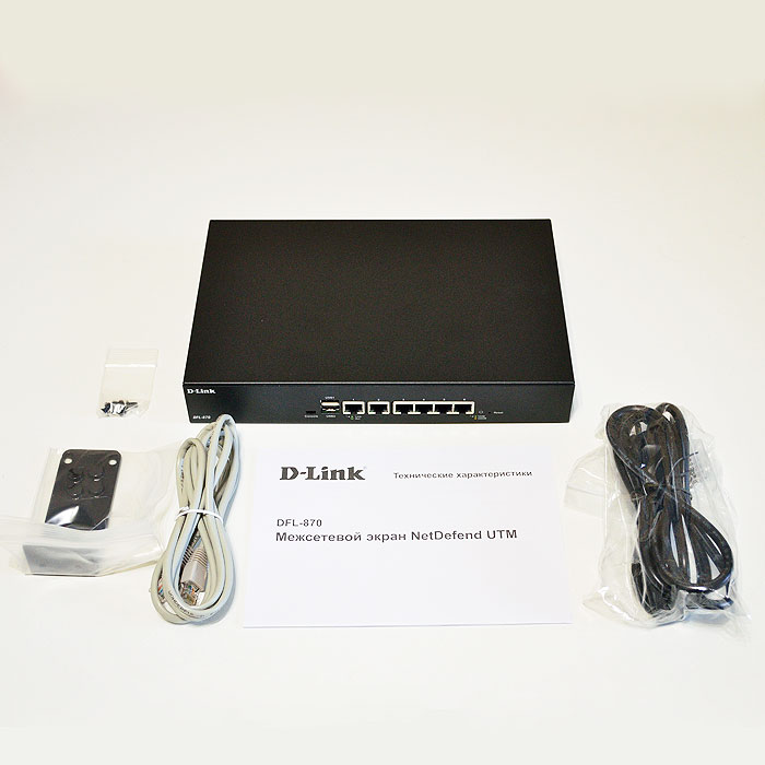 Межсетевой экран D-Link UTM NetDefend Firewall with 6 user-configurable 10/100/1000Base-T interfaces DFL-870 DFL-870