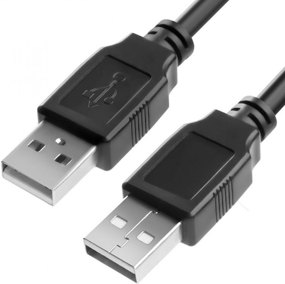 Кабель Greenconnect 0.5m USB 2.0, AM/AM, черный, 28/28 AWG, экран, армированный, морозостойкий GCR-UM2M-BB2S-0.5m GCR-UM2M-BB2S-0.5m