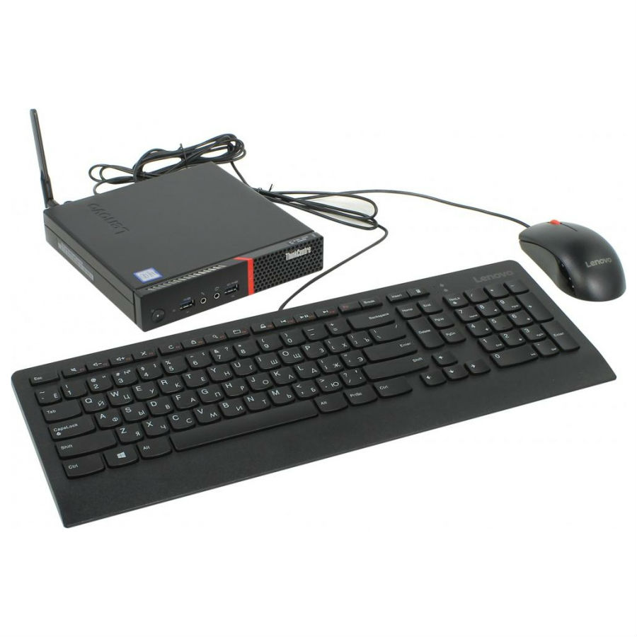 Персональный компьютер Lenovo ThinkCentre M600 TINY slim P N3700 (1.6)/4Gb/500Gb 7.2k/HDG/Windows 10 64/Eth/WiFi/BT/клавиатура/мыш 10G9S00A00 10G9S00A00