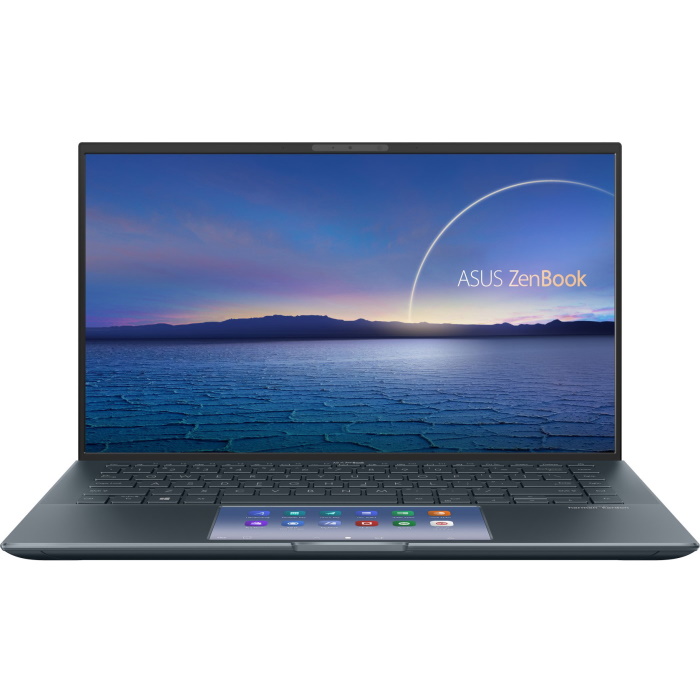 Ноутбук ASUS UX435EG-A5002T 14"(1920x1080 (матовый) IPS)/Intel Core i5 1135G7(2.4Ghz)/8192Mb/512PCISSDGb/noDVD/Ext:nVidia GeForce MX450(2048Mb)/Cam/BT/WiFi/war 1y/1.19kg/Pine Grey/W10 + ScreenPad / 90NB0SI1-M03630 90NB0SI1-M03630