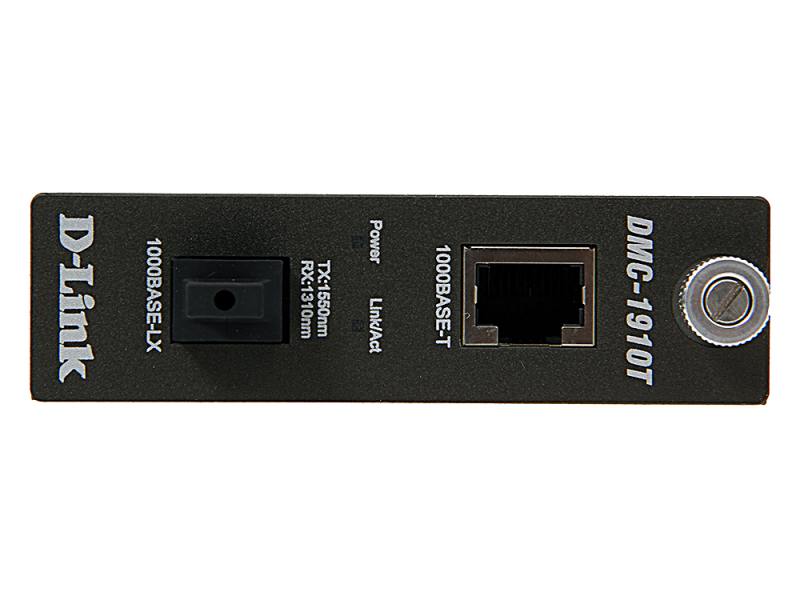 Медиаконвертер D-Link WDM Media Converter with 1 1000Base-T port and 1 1000Base-LX port DMC-1910T/A9A DMC-1910T/A9A