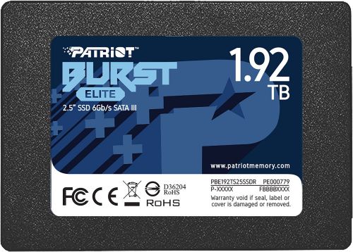 Твердотельный накопитель Patriot SATA 1.92Tb PBE192TS25SSDR Burst Elite 2.5" PBE192TS25SSDR PBE192TS25SSDR