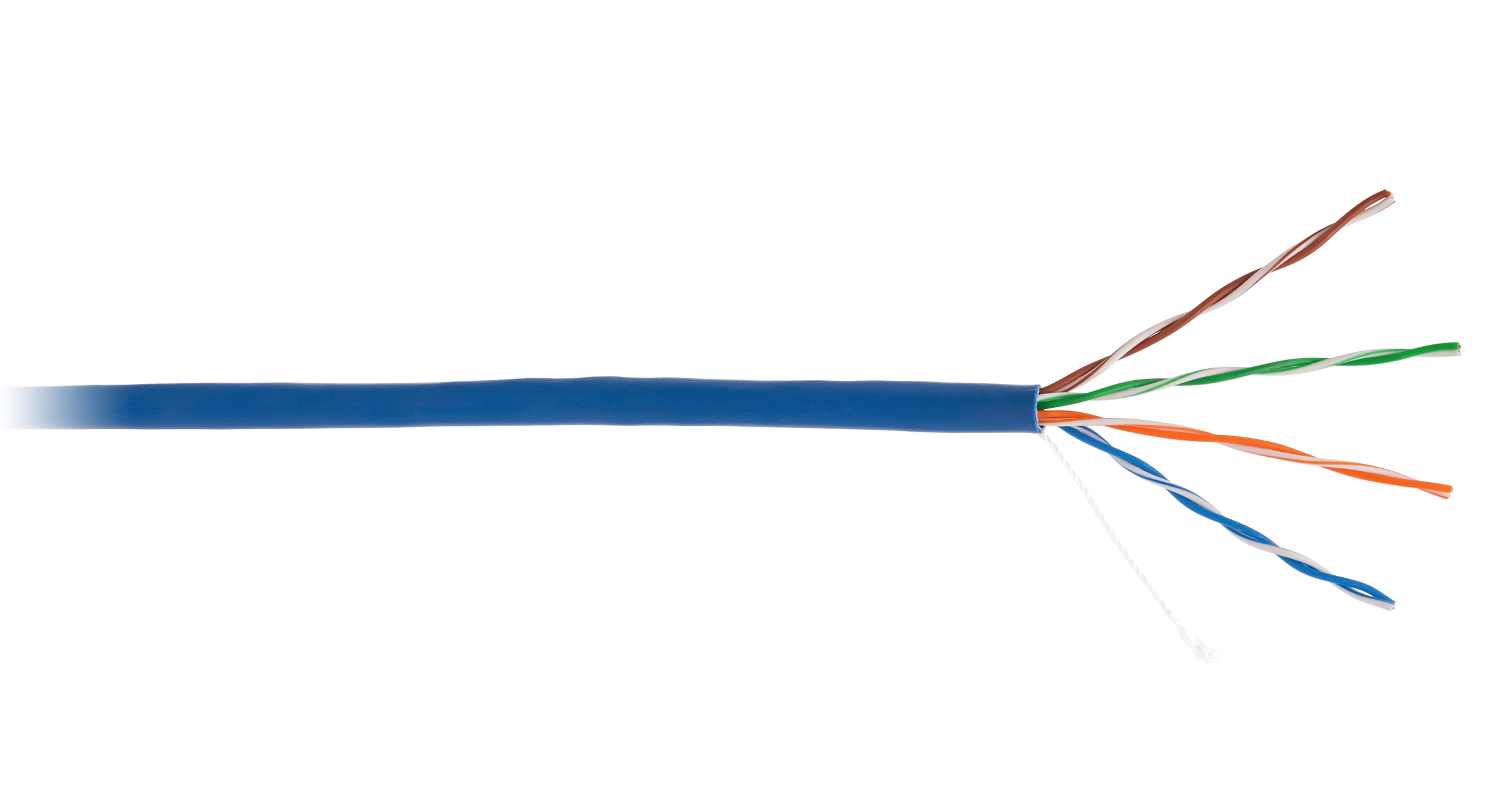 Кабель витая пара NETLAN U/UTP 4 пары, Кат.5e (Класс D), 100МГц, одножильный, BC (чистая медь), внутренний, PVC нг(B), синий, EC-UU004-5E-PVC-BL EC-UU004-5E-PVC-BL