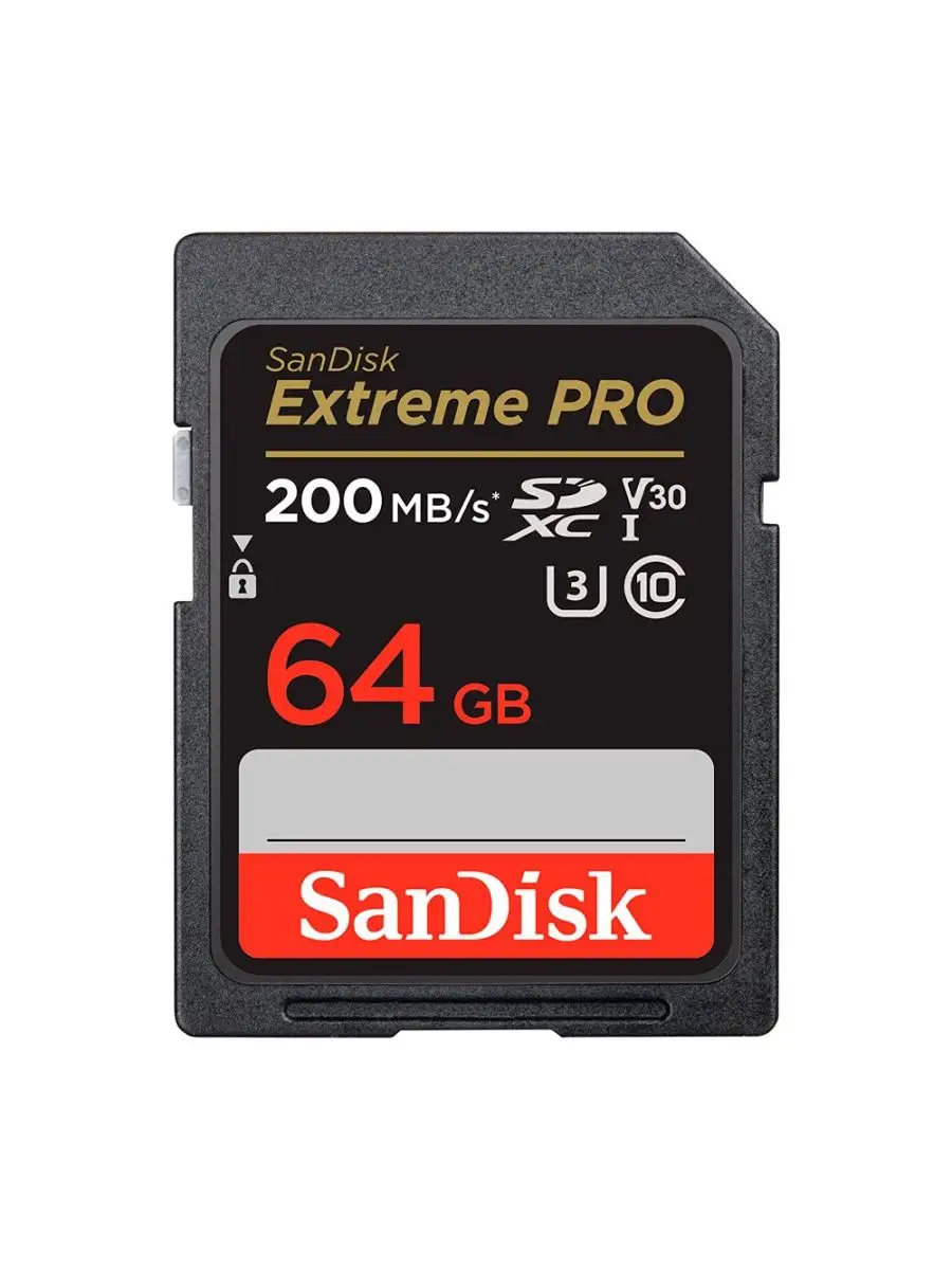 Карта памяти SanDisk SDSDXXU-064G-GN4IN 64GB,SDXC,Extreme PRO,200MB/s SDSDXXU-064G-GN4IN SDSDXXU-064G-GN4IN #1