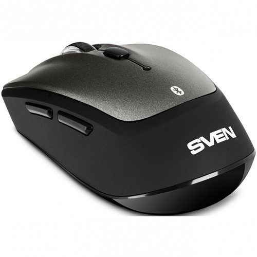 Беспроводная мышь Sven RX-585SW сер. (бесш. кл., Bluetooth, 2,4GHz, 5+1кл., ST, 800-1600DPI, блист.) SV-017965 SV-017965