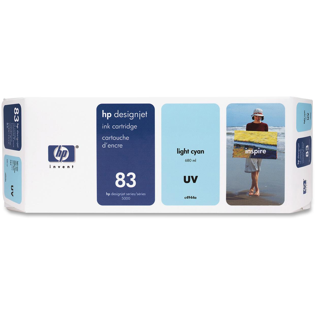 Картридж струйный HP №83 светло-голубой для HP DJ 5000/5500 (680мл) C4944A C4944A