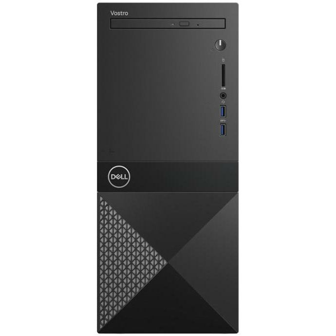 Персональный компьютер Dell Vostro 3670 MT i3 8100 (3.6)/4Gb/1Tb 7.2k/GT710 2Gb/DVDRW/CR/Windows 10 Home/GbitEth/WiFi/BT/290W/клавиатура/мышь/ черный  3670-2899 3670-2899