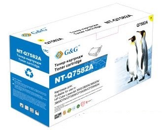 Тонер-картридж G&G желтый для НР Color LaserJet 3800 CP3505 (6000стр) NT-Q7582A NT-Q7582A