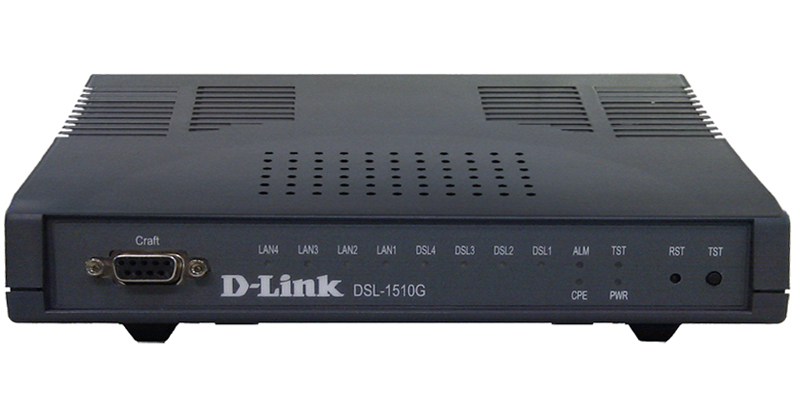 Точка доступа D-Link G.SHDSL Termination Unit.1x G.SHDSL port, 4 10/100Base-TX LAN ports DSL-1510G/A1A DSL-1510G/A1A