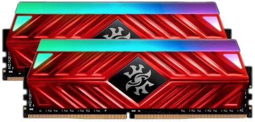 Модуль памяти ADATA 32GB DDR4 3200 DIMM XPG SPECTRIX D41 RGB Red Gaming Memory Non-ECC, CL16, 1.35V, 1024x8, Kit (2x16GB), RTL (775074) AX4U3200316G16A-DR41 AX4U3200316G16A-DR41