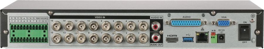 HDCVI-видеорегистратор Dahua DH-XVR5116HE-I2 16-канальный с ИИ AHD, TVI, IP, CVBS; отображение: до 5Мп; запись: до 5M-N@10к/с, 1080N@25к/с; DH-XVR5116HE-I2 DH-XVR5116HE-I2